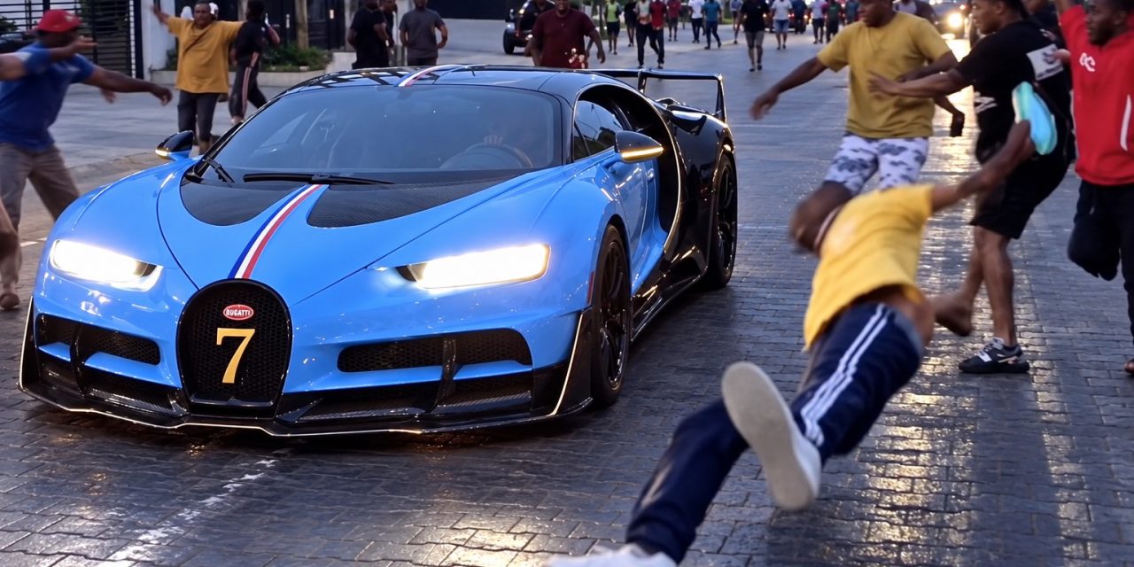 Bugatti Chiron: Θαυμαστής γλίστρησε και έπεσε μπροστά στο Lagos